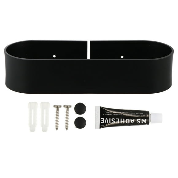 CRAFTHROU 1Ud Estante De Metal Negro Sin Perforación Para Almacenamiento En Y Cocina