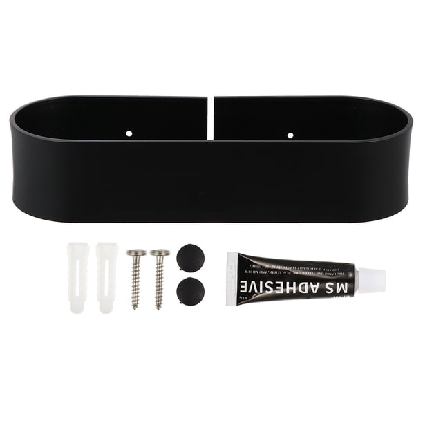 Estante de almacenamiento de pared sin perforaciones, de metal, para cocina y baño, 1 unidad