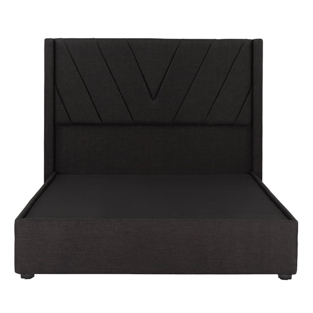 Base Cama Matrimonial + Cabecera Aurora Negro