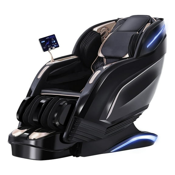 Zenith 57" SL Track Full Body Massage Chair with Zero Gravity Recliner (Black)