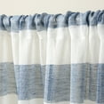 thumbnail image 5 of TOWN & COUNTRY BASICS Pax Semi-Sheer Stripe, Light Filtering Indoor Curtains 2-Pack Blue/White, 50"x63", 5 of 10