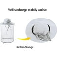 thumbnail image 3 of Bee Keeping Beekeeper Veil hat gnats Insect Bug Mosquito Fishing Gardening Cap with Head net Netting mesh Hood for Men Women 1Pack, 3 of 8