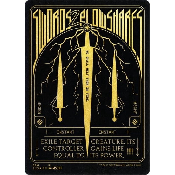 Magic the Gathering - Secret Lair - Swords to Plowshares 364 Near Mint Foil