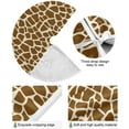 thumbnail image 2 of FMSHPON Giraffe Skin Texture Xmas Christmas Tree Skirt Stand Mat for Holiday Party Decoration Indoor Outdoor 48 inches, 2 of 6