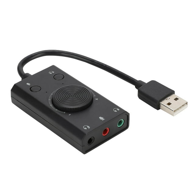 Desktop PC Audio Card, Engineering Materials Laptop Sound Card Drive Free Three Hole Output For Desktop For Laptop