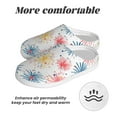 thumbnail image 6 of Lsque Bright Colorful Fireworks Pattern Womens Comfort Cotton on Scuff With Memory Foam and Anti-skid Sole Slipper-39/40, 6 of 7