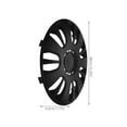 thumbnail image 2 of GOOHOCHY Black Car Hubcap Wheel Rim Cover Sturdy Automotive Hubcaps for Reliable Wheel Protection, 2 of 8