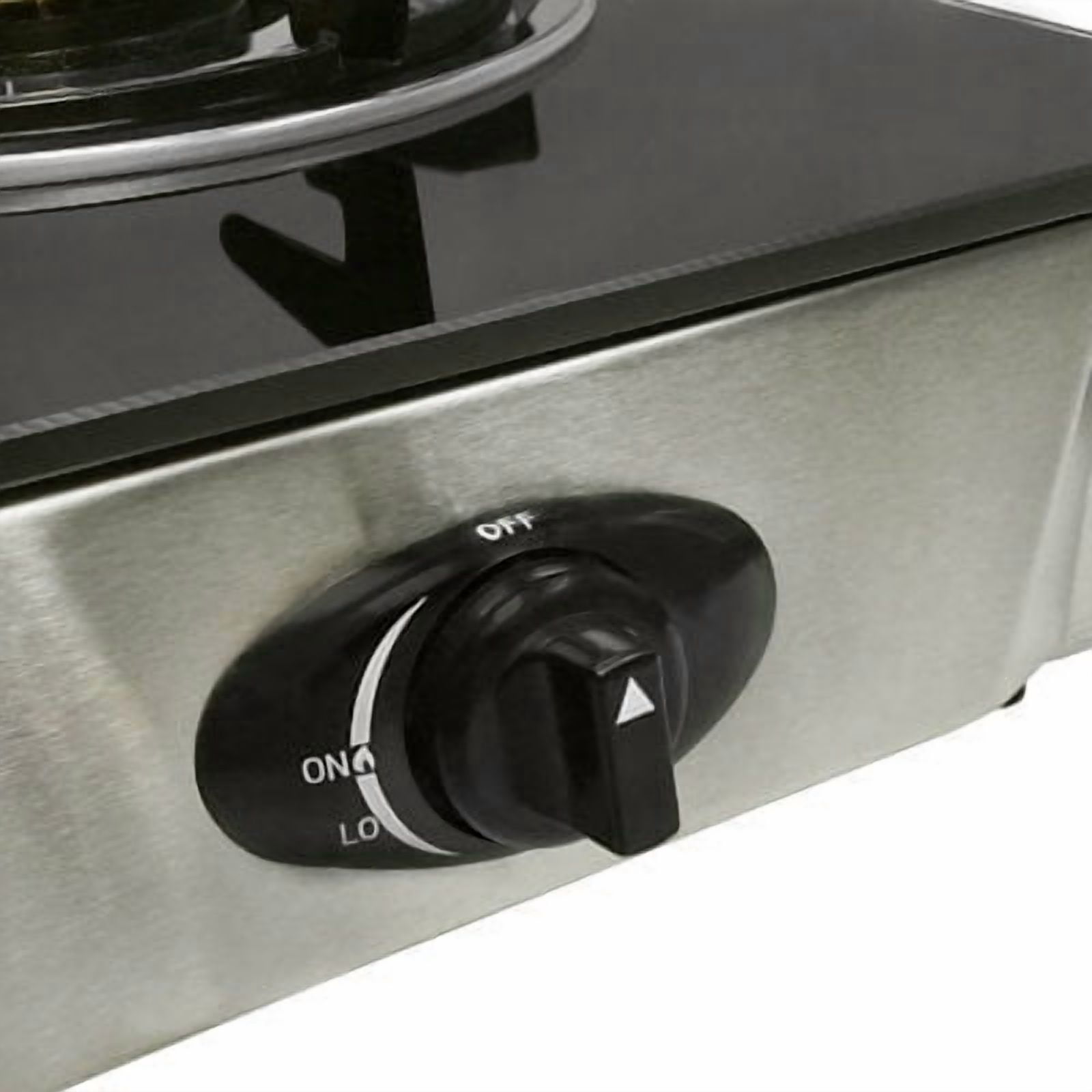 Portable 12" x 14" Glass Top Single Burner Propane Stove Gas Cooker 10,000 BTU/H