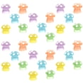 thumbnail image 1 of Figuras diminutas de hongos, mini decoraciones, artesanías de vidrio luminosas, plantas de resina, 30 piezas, 1 of 6