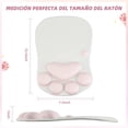 thumbnail image 2 of Alfombrilla de Ratón de Tapete para Mouse 3D Pata de Gato de Silicona con Reposamuñecas,Mouse de 3D Pata de Gato para el Estudio,para el Estudio, la Oficina y el Hogar(Rosa), 2 of 5
