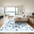 thumbnail image 3 of ODIKA 2x3 Machine Washable Non-Slip Area Rug, Traditional Navy Blue High Traffic Rug, White, 1083560, 3 of 7