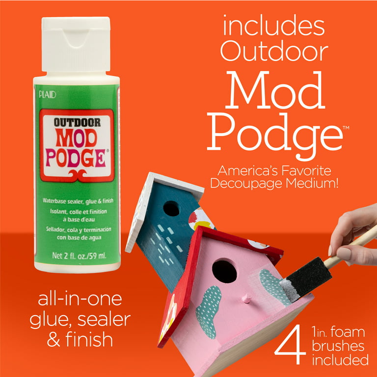Mod Podge Decoupage Medium Set with Brushes, 8 oz., 7 Pieces 