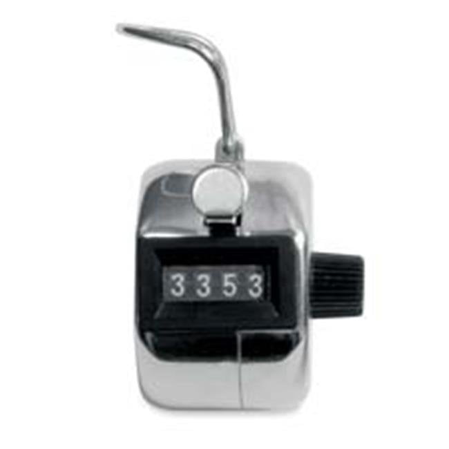 4 Digit Manual Hand Tally Mechanical Palm Click Counter Round Base BPl8 