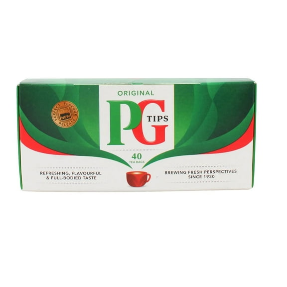 PG Tips Premium Black Tea, Pyramid Tea Bags, 40 Count