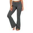 thumbnail image 2 of Lmueinov Flare Leggings for Women Fold Over High Waist Bootcut Yoga Pants with Pocket Slim Fit Soft Stretchy Lounge Trousers Daily Workout Casual Wear, 2 of 8