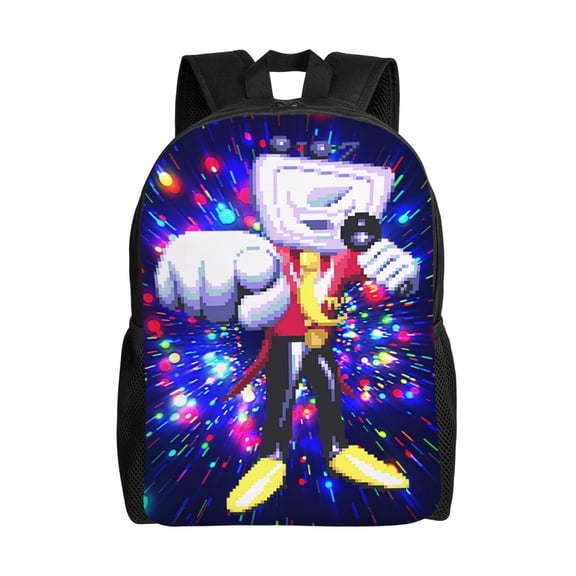 Tenna TV Deltarune Large Backpack Lightweight Laptop Bag Daypack Travel Backpack for Men Women