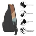 thumbnail image 5 of ZICANCN Crossbody Sling Bag for Men Women - Boho Art Sunset Mountains Casual Shoulder Backpacks for Travel Sport Climbing Runners Daypack, 5 of 9