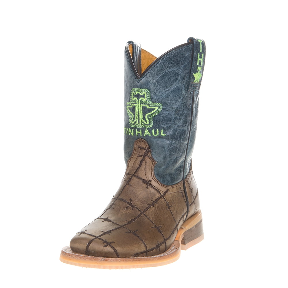 Tin Haul Footwear Boys Kids Barbed Wire All Beef Boots