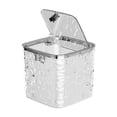 thumbnail image 2 of Water Ripples Desktop Trash Can Large Capacity Pops-up Lid Transparent Trash Can Multi-functional Lights Luxuries Desktop Sundries Storage Bins, 2 of 6