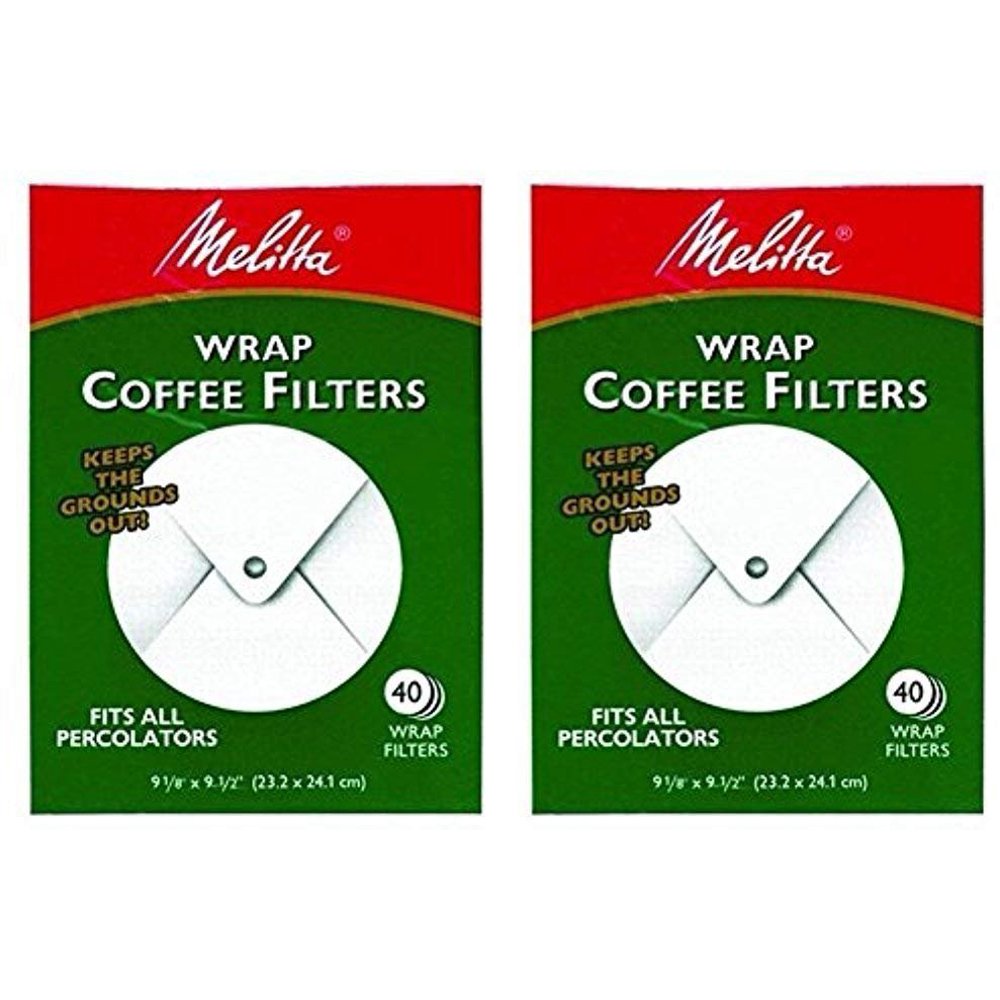 Melitta White Wrap Around Coffee Filter for Percolator (Pack of 2