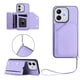 thumbnail image 1 of For Honor X70i Honor 400 Lite Case Card Holder Kickstand Skin-Touch Phone Cover with Wrist Strap - L, 1 of 5