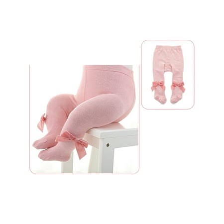 

Newborn Baby Girls Leggings Fall Winter Long Socks Elastics High Waist Bow Tie Pantyhose for Toddler Girl
