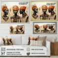 thumbnail image 3 of Designart "Minimalist Depiction Of African Tribal Women I" African Tribes Picture Framed Canvas Wall Art, 3 of 5