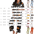 thumbnail image 3 of CQXIDFH Matching Halloween Pajamas Plus Size Halloween Pumpkin Print Short Sleeve Top with Long Pants Set Fall Sleepwear Casual Lounge Home Wear, 3 of 5