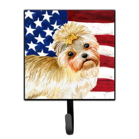 

Morkie Patriotic Leash or Key Holder