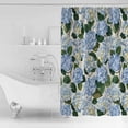 thumbnail image 4 of Blue Spring Floral Shower Curtains for Bathroom Waterproof Fabric Bath Curtains Decor Bath Tub Curtain Watercolor Flowers Pastoral Decorative Shower Curtain Sets with 12 Hooks, 72x72 Inch, 4 of 6