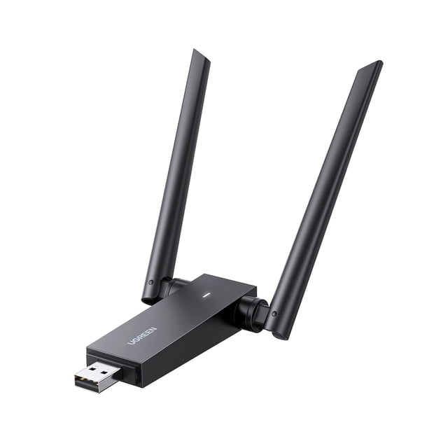 Adaptador WiFi UGREEN AC1300 5dBi Antenas duales de alta ganancia