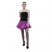BellaSous Luxury Adult Woman Flirt Length 15" Sexy Tutu Skirt for Halloween, Costume Wear, or Dress up (X-Large, Berry)