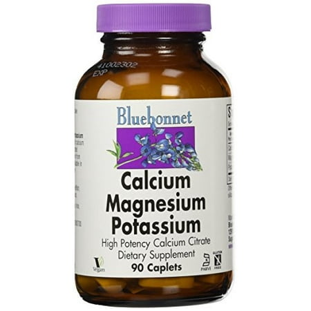 Bluebonnet Calcium Magnesium Plus Potassium, 90