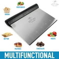 thumbnail image 5 of Zulay Kitchen Multi-purpose Stainless Steel Bench Scraper & Chopper Quick & Easy Perfect Cuts Black, 5 of 7