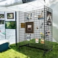 5' x 2' Gondola Wire Grid Panel Tower, Grid Wall Display Rack with