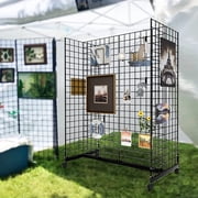 bonnlo Easy To Assembel Gondola Wire Grid Panel Tower additional hooks, 48 x 24 x 60, Black