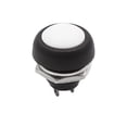 thumbnail image 3 of Unique Bargains Interrupteur à Bouton-Poussoir Momentané Rond Blanc 12V-24V 12mm pour Voiture Moto 2 Bornes, 3 of 3