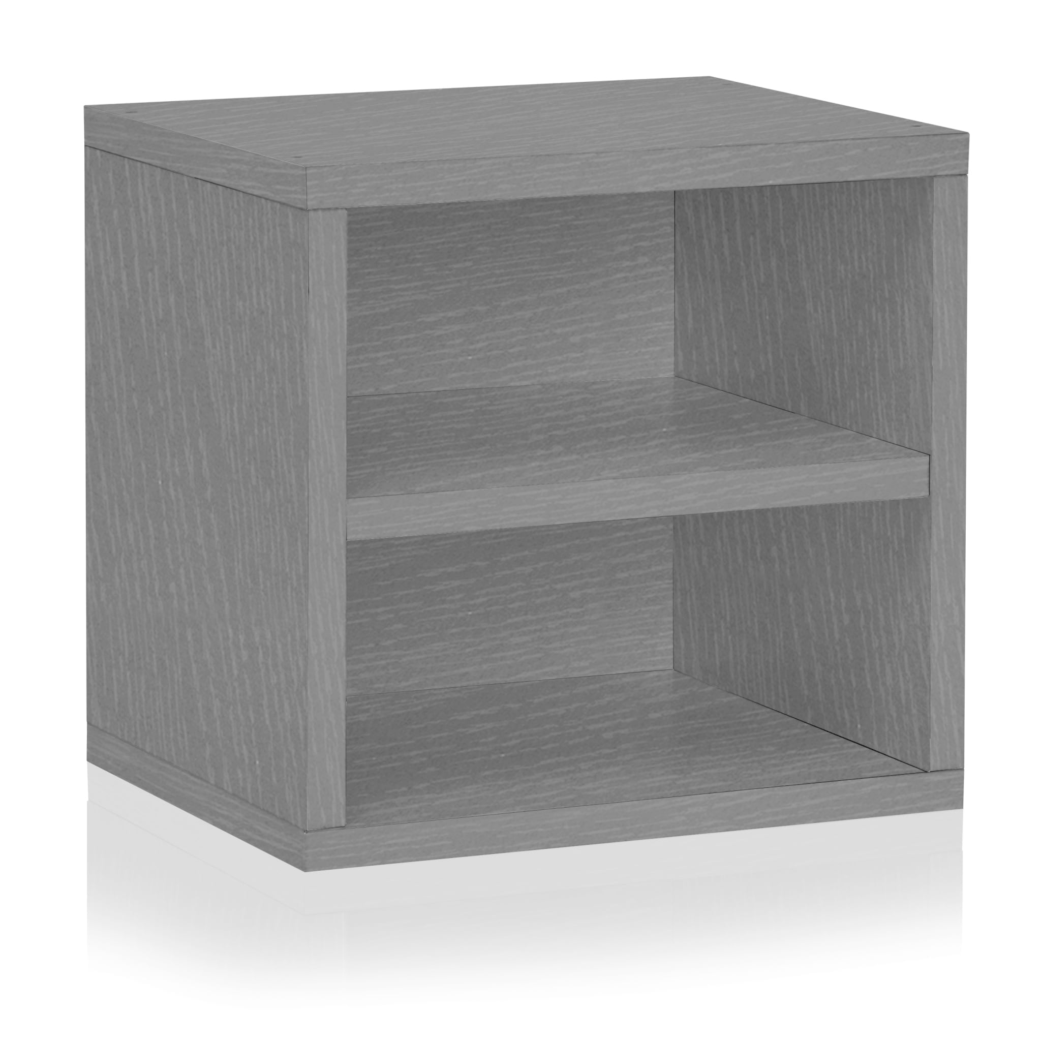 Way Basics Eco Stackable Connect Storage Cube with Shelf, Multiple