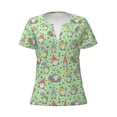 thumbnail image 3 of Naloa Spring Gnomes Print T-Shirts Short Sleeve V Neck Tees for Women Fashion Tops Trendy Lightweight Soft Casual Summer Outfits Clothes, 3 of 5