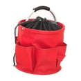 thumbnail image 3 of Cesta plegable con asa, bolsa para herramientas de jardín, cesta organizadora para picnic con cordón para jardinería, senderismo, parques temáticos y Rojo, 3 of 8