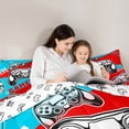 thumbnail image 5 of Castle Fairy Boys Video Game Twin Comforter Sets,Blue Red Bedding Set,Gamer Bedding Set, 5 of 8