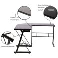 thumbnail image 2 of L-Shaped Desk Corner Table Computer Desk PC Laptop Study Writing Table Workstation for Home Office, 2 of 5