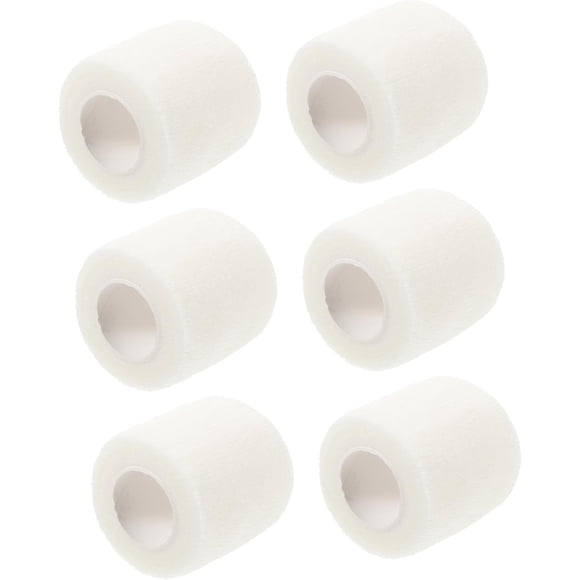 PinesC 6 Pack Non-Woven Elastic Bandage Wraps Tape Cohesive Pressure Self Adhesive for Finger Exercise Protection Beige