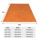 thumbnail image 3 of Fotbe Orange Glitter Manta de Franela Acolchonada con Estampado, Súper Suave y Esponjosa, Extra Grande para Sofá, Cama, Uso Todo el Año-50"x40", 3 of 7