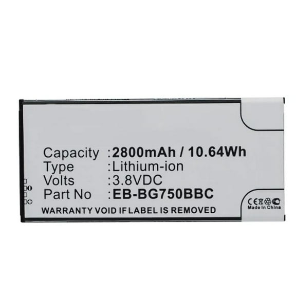 Batteries N Accessories BNA-WB-L4024 Cell Phone Battery - Li-ion, 3.8, 2800mAh, Ultra High Capacity Battery - Replacement for Samsung EB-BG750BBC, EB-BG750BBE Battery