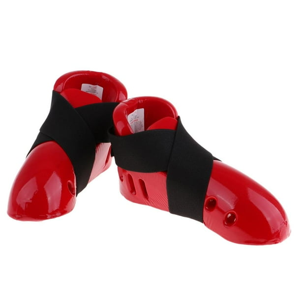 Karate Taekwondo Guantes Artes marciales Zapatos de espuma Calzado para entrenamiento de patadas Soledad Protector de pie de taekwondo para ninos Bodega Aurrera en linea