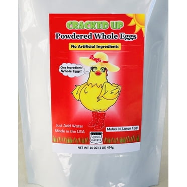 1 Pound (16 oz) Whole Powdered Eggs, WHY PAY MORE? Freshest Eggs, Fast Priority Shipping, Makes 35 Large Eggs, MADE IN THE USA! Resealable Pouch.