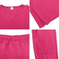 thumbnail image 7 of VV AVEORS Scrubs For Women Set Casual Medical Uniform Stretch V-Neck Scrub Top & Jogger Pant With Pocket Nursing Uniforms Set Hot Pink XL, 7 of 7