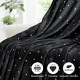 thumbnail image 3 of BNM Polka Dot Plush Soft Fleece Blanket, Throw XL, Black, 3 of 9