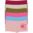 thumbnail image 4 of ToBeInStyle Girls' Pack of 6 Comfortable Seamless Stretch Boyshorts Underwear - Love You Rabbit - Medium, 4 of 7
